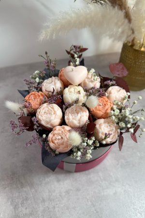 Свечная композиция "Акварель рассвета"