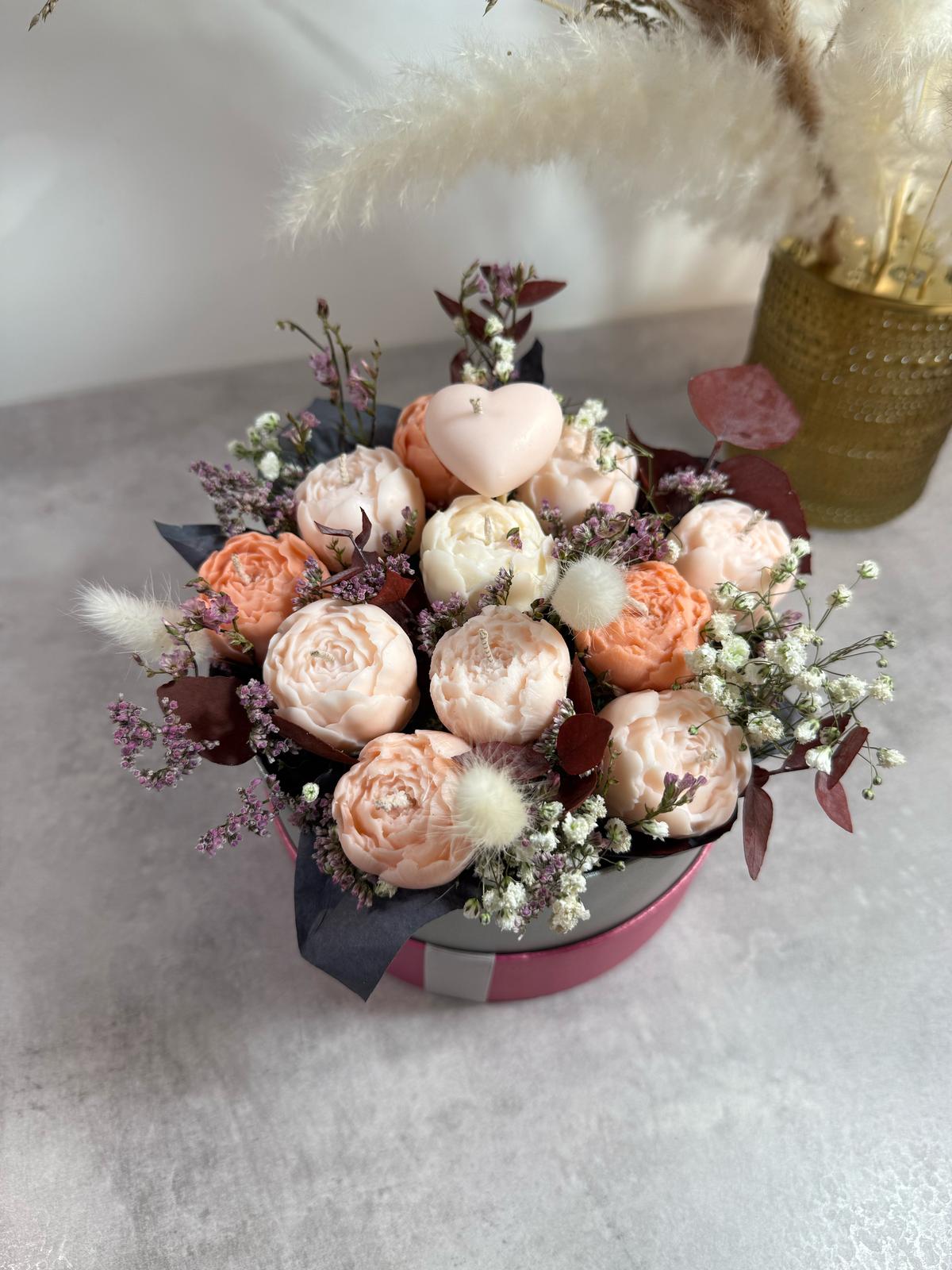 Свечная композиция "Акварель рассвета"